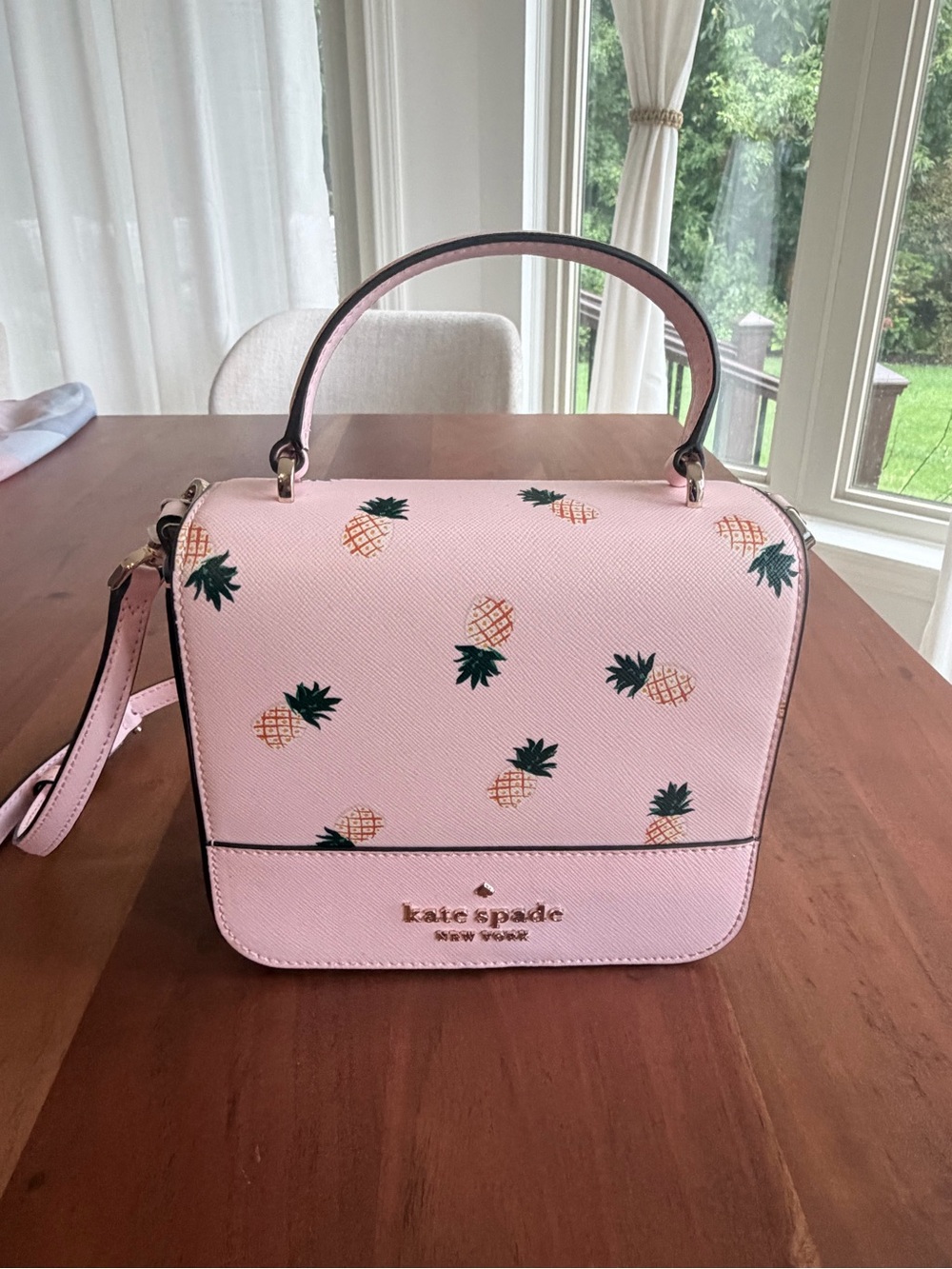 🍍💕 Kate Spade Pink Pineapple Crossbody 🍍 NWOT ✨ Discontinued & HTF 💕 - Picture 2 of 9